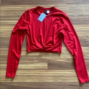 Long sleeve crop top